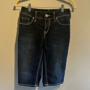 Silver Jeans Suki Bermuda Dark Indigo